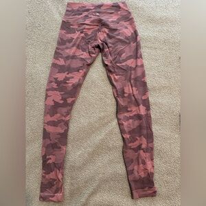 lululemon athletica Pink Camo Leggings